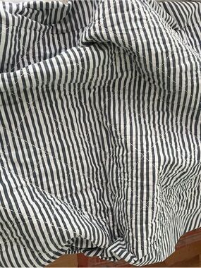 Pehr changing pad blue and White Striped